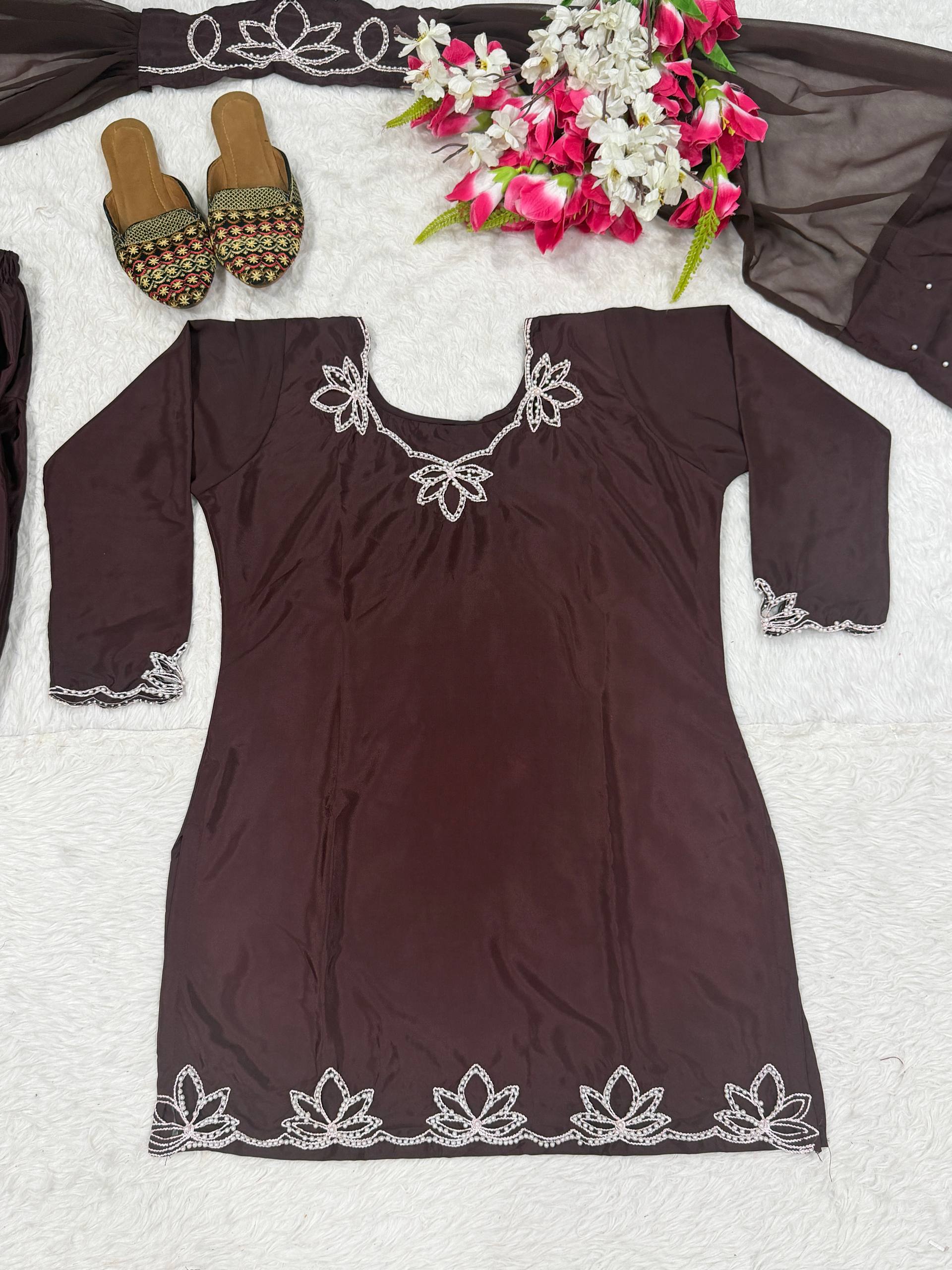 Urban Espresso Crystal-Embellished Suit